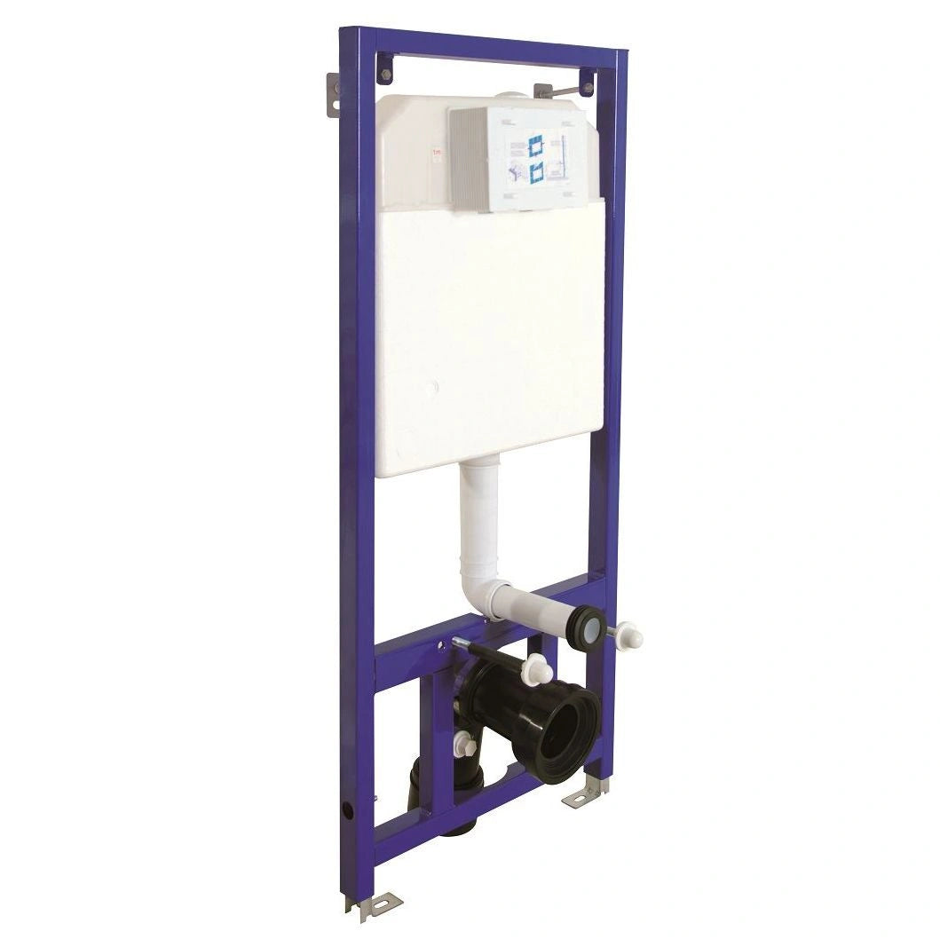 Aloni universeel inbouwreservoir voor wandclosets met dual flush spoelsysteem.
