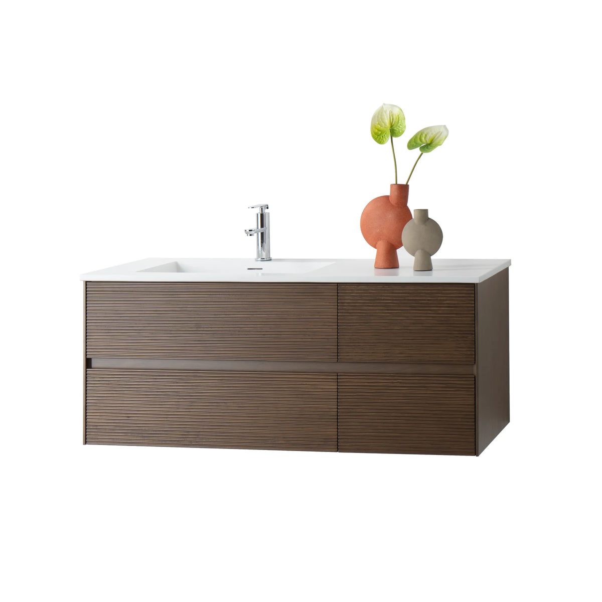 ALONI Layda wastafelonderkast 120 cm donker walnoot – detailfoto 2
