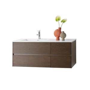 ALONI Layda wastafelonderkast 120 cm donker walnoot – detailfoto 2