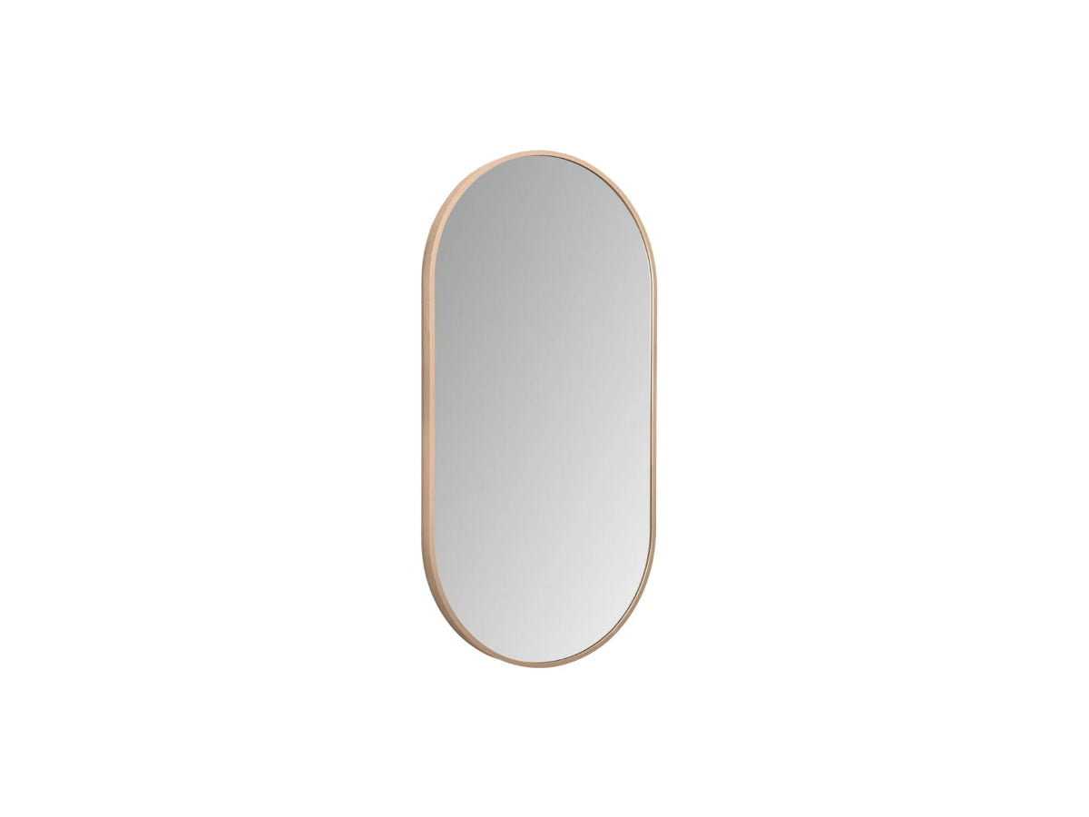 ALONI Avalo Ovale LED Spiegel 50 x 100 cm Mat Zwart, Gunmetal of Koper Anti-Condens Touch - foto 7