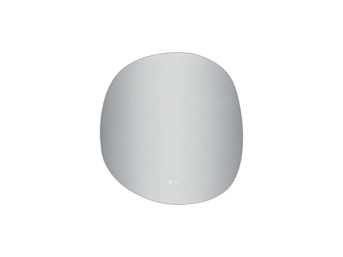 ALONI Pebble LED Spiegel Organische Vorm 80 x 85 cm Dimbaar Anti-Condens 3000-6000K - foto 2