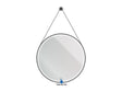 ALONI Beltia Ronde LED Spiegel met Leren Band Ø 60 of 80 cm Mat Zwart 3500-6500K Touch