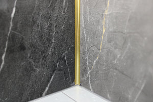 aluminium hoekprofiel goud binnenhoek 3 meter wandpanelen 3-4mm luxe marmerlook afwerking bouwshop utrecht