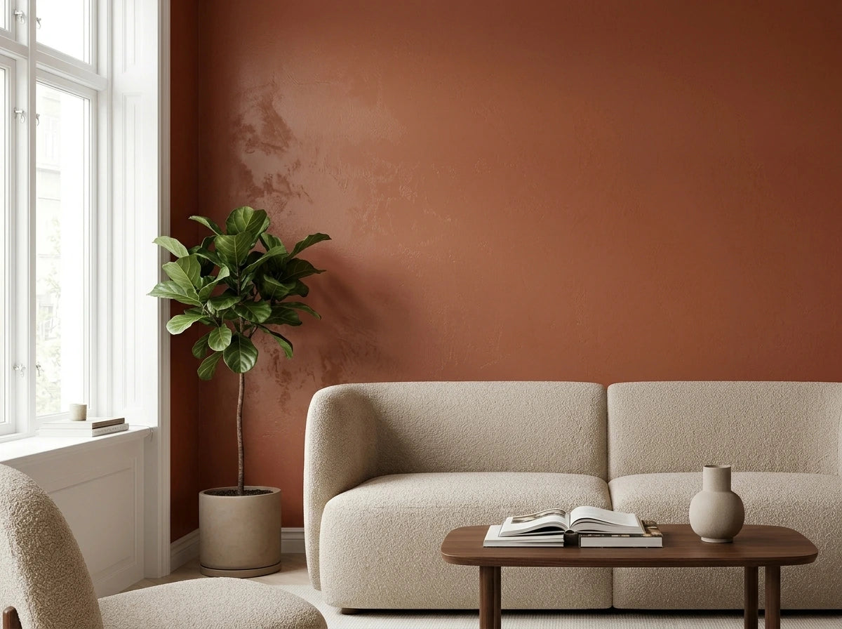 ANDALOSSIA ecologische verf met Venetiaanse stucco en Tadelakt look voor een luxe gemarmerde wandafwerking