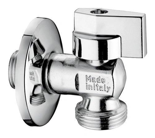 Arco Belgaqua RT733 verchroomde messing wasmachinekraan 1/2 inch x 3/4 inch met wandrozet