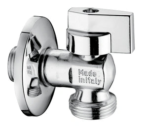 Arco Belgaqua RT733 verchroomde messing wasmachinekraan 1/2 inch x 3/4 inch met wandrozet