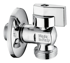 Arco Belgaqua RT733 verchroomde messing wasmachinekraan 1/2 inch x 3/4 inch met wandrozet