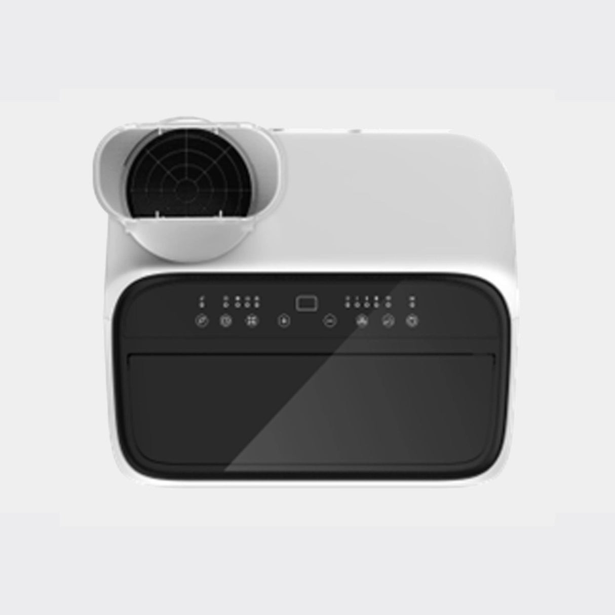 AUX mobiele airco 2-in-1 voor koelen en verwarmen met geïntegreerde wifi-bediening.