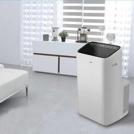 AUX mobiele airco 2-in-1 voor koelen en verwarmen met geïntegreerde wifi-bediening.