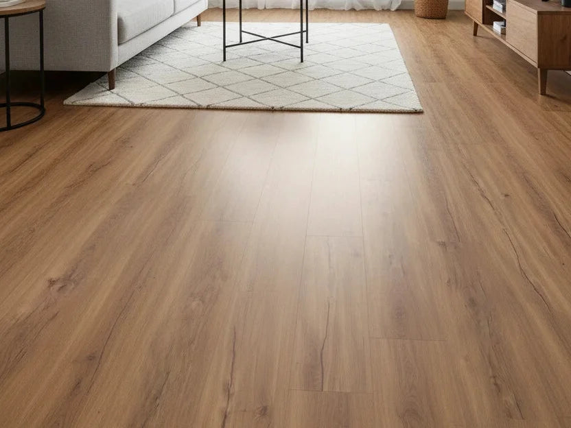 Beautifloor Citta Brescia klik vinyl plank in naturel eiken – sfeerfoto in interieur