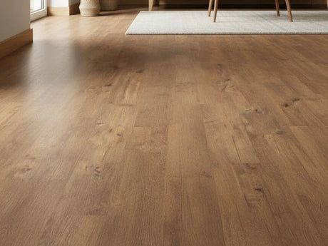 Beautifloor Regione Veneto plak PVC plank (Dryback) in warm bruin eiken – sfeerfoto in interieur