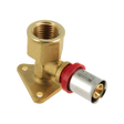 BONFIX alu-pers muurplaatkoppeling 1/2" binnendraad x 16mm voor een stevige wandmontage van kranen.