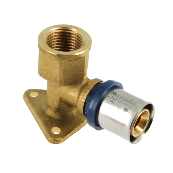 BONFIX muurplaatkoppeling 3/4" binnendraad x 20mm alu-pers met multi-profiel voor professionele installaties.