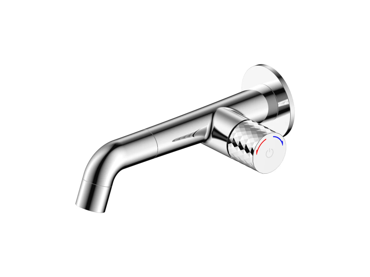 ALONI Flow Inbouw Wastafelmengkraan Drukknop Chroom of Mat Zwart