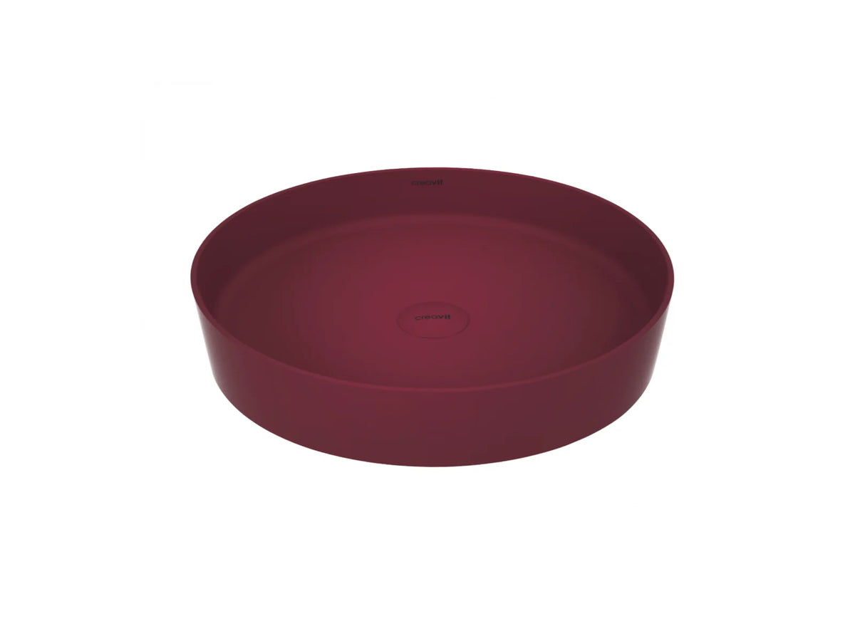 Creavit Loop Opbouw Waskom Rond 45 cm Keramiek Mat Wit, Zwart, Grijs of Berry - foto 4
