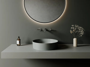 Creavit Loop Opbouw Waskom Rond 45 cm Keramiek Mat Wit, Zwart, Grijs of Berry - foto 5