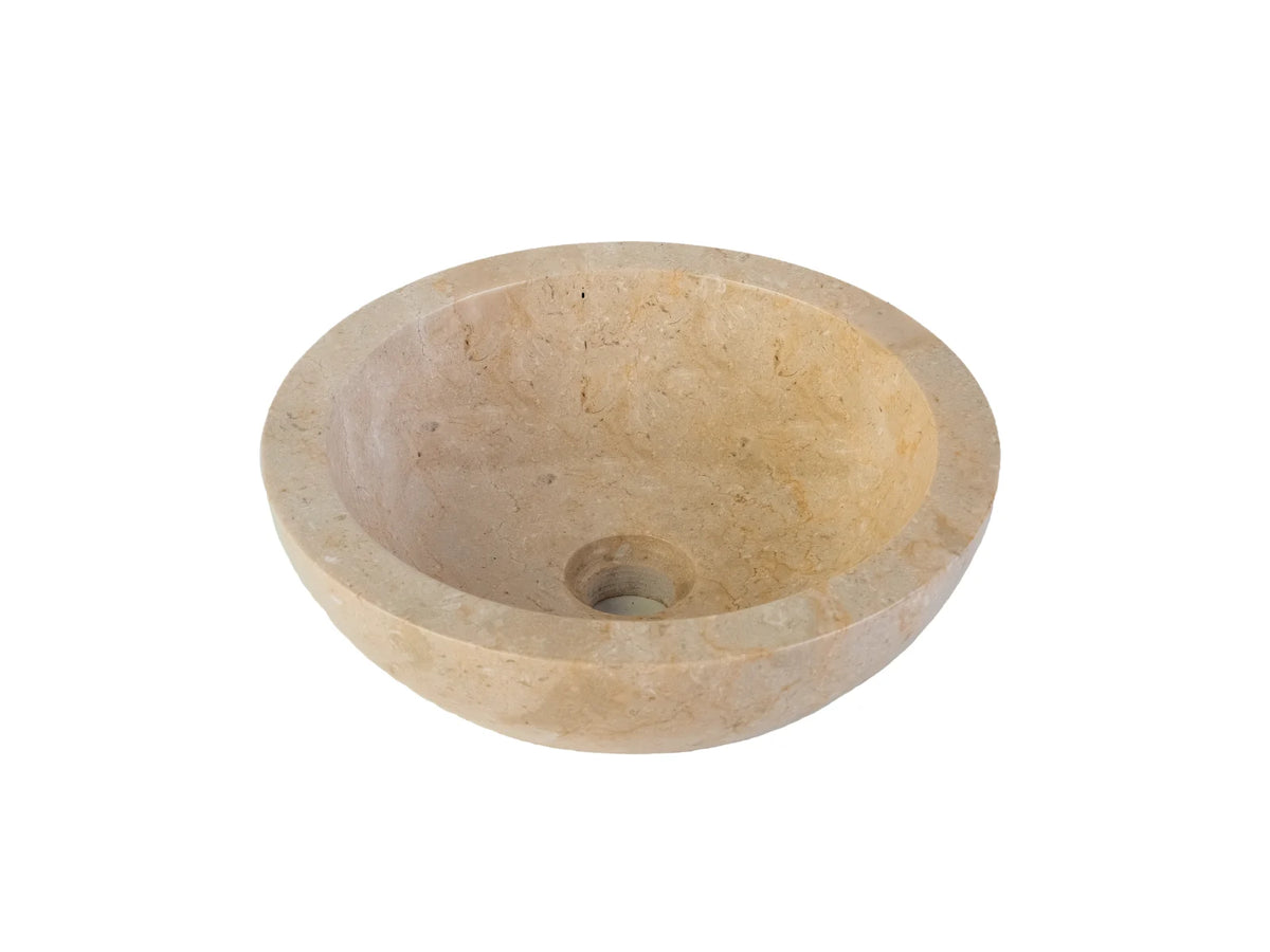 Natuurstenen Waskom Volledig Gepolijst Marmer 35 x 12 cm Crème, Grijs of Zwart - foto 4
