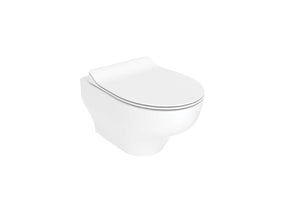 Creavit Ness Hangtoilet met Bidetsproeier 360° Flush Randloos Glanzend Wit