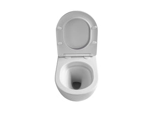 ALONI Pro Hangtoilet 360° Flush Randloos Compact 49 cm Softclose Zitting Wit, Mat Wit of Mat Zwart - foto 6