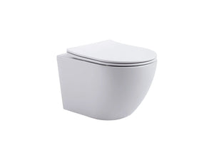 ALONI Pro Hangtoilet 360° Flush Randloos Compact 49 cm Softclose Zitting Wit, Mat Wit of Mat Zwart - foto 2