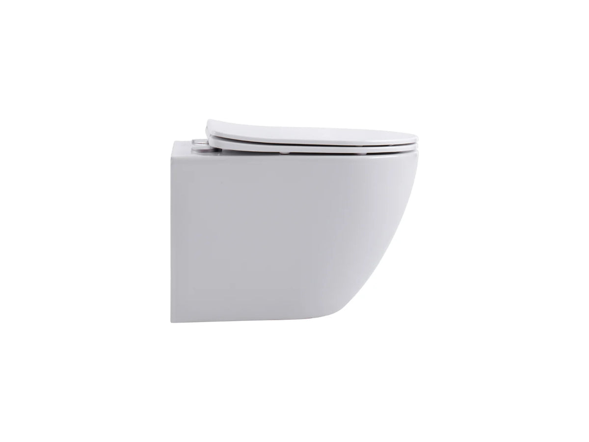 ALONI Pro Hangtoilet 360° Flush Randloos Compact 49 cm Softclose Zitting Wit, Mat Wit of Mat Zwart - foto 4