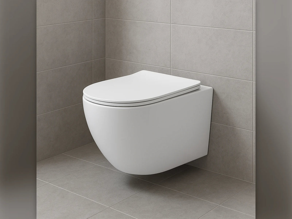 ALONI Pro Hangtoilet 360° Flush Randloos Compact 49 cm Softclose Zitting Wit, Mat Wit of Mat Zwart - foto 7