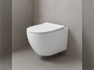 ALONI Pro Hangtoilet 360° Flush Randloos Compact 49 cm Softclose Zitting Wit, Mat Wit of Mat Zwart - foto 7