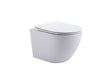 ALONI Pro Hangtoilet 360° Flush Randloos Compact 49 cm Softclose Zitting Wit, Mat Wit of Mat Zwart