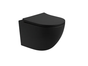 ALONI Pro Hangtoilet 360° Flush Randloos Compact 49 cm Softclose Zitting Wit, Mat Wit of Mat Zwart - foto 3
