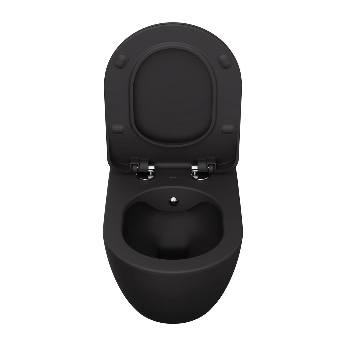 hangtoilet mat antraciet creavit free randloos rvs bidetsproeier 51cm exclusief zitting bouwshop utrecht