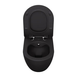 hangtoilet mat antraciet creavit free randloos rvs bidetsproeier 51cm exclusief zitting bouwshop utrecht