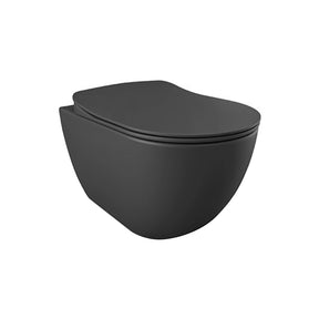 hangtoilet mat antraciet creavit free randloos rvs bidetsproeier 51cm exclusief zitting bouwshop utrecht