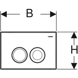 Geberit Delta - actuator plate - Delta 25 DF