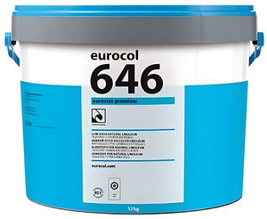 Eurocol 646 Eurostar Premium 12kg emmer voor professionele vloerinstallatie.