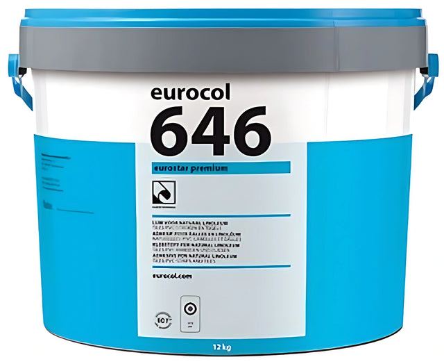 Eurocol 646 Eurostar Premium 12kg emmer voor professionele vloerinstallatie.