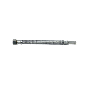 Flexibele RVS omvlochten kraan aansluitslang M10 x 10 mm met lengte 300 mm
