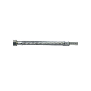 Flexibele RVS omvlochten kraan aansluitslang M10 x 10 mm met lengte 300 mm