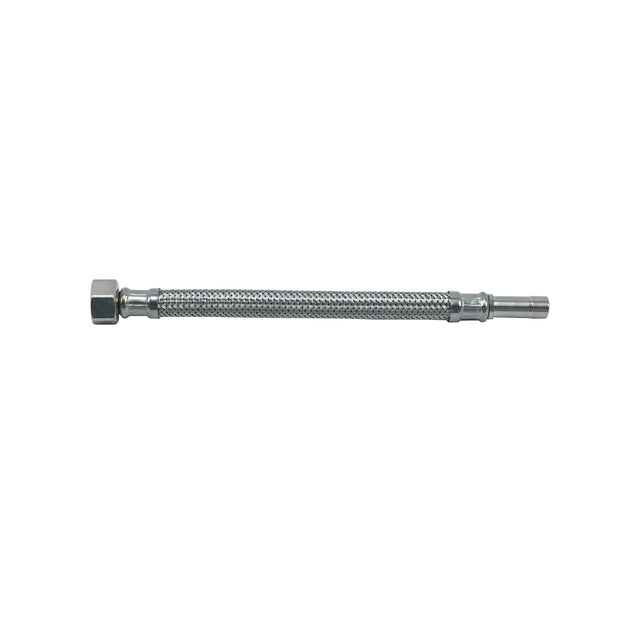 Flexibele RVS omvlochten kraan aansluitslang M10 x 10 mm met lengte 300 mm