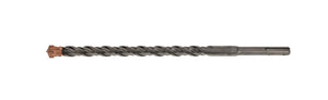 Gröne SDS-Plus betonboor 14mm met 4-snijkanten en 4-voudige spiraal voor stofafvoer.