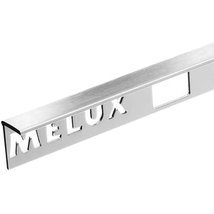 Homelux chroom aluminium afsluitprofiel recht model voor tegels tot 11mm dikte.