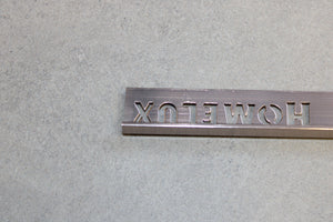 Homelux geborsteld champagne aluminium afsluitprofiel recht model voor tegels tot 11mm dikte.