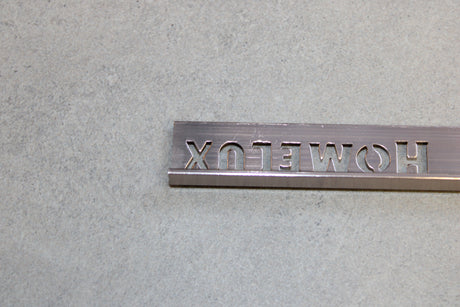 Homelux geborsteld champagne aluminium afsluitprofiel recht model voor tegels tot 11mm dikte.