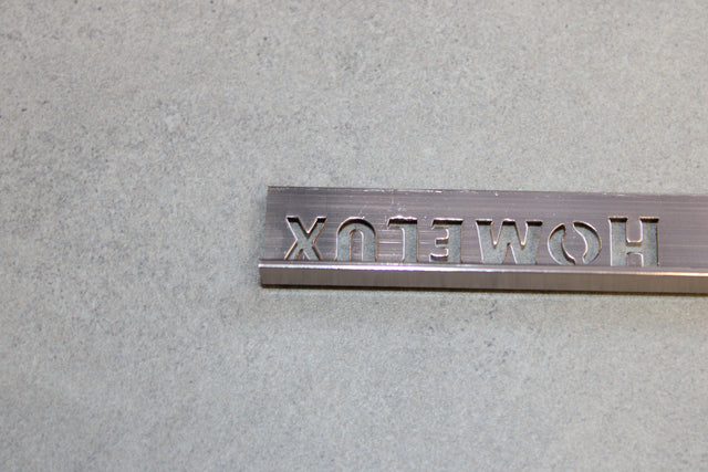 Homelux geborsteld champagne aluminium afsluitprofiel recht model voor tegels tot 11mm dikte.