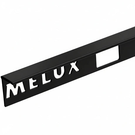 Homelux geborsteld zwart aluminium afsluitprofiel recht model voor tegels tot 11mm dikte.