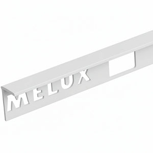 Homelux mat wit aluminium afsluitprofiel recht model voor tegels tot 11mm dikte.