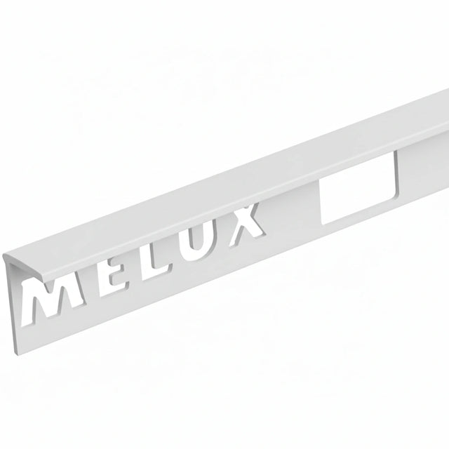 Homelux mat wit aluminium afsluitprofiel recht model voor tegels tot 11mm dikte.