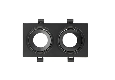 Horoz Electric Azelya-3 dubbele inbouwspot in de uitvoeringen zwart-zwart en wit-zwart voor twee MR16 lichtbronnen.