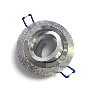 Wit rond inbouwarmatuur van Horoz Electric met een breedte van 92mm en een zaaggat van 70mm.