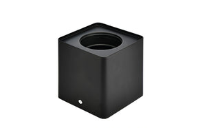 Horoz Electric Surface-SQ1 moderne vierkante opbouwspot in de kleuren wit en zwart voor GU10 LED-verlichting.