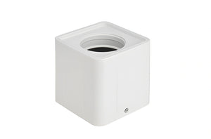 Horoz Electric Surface-SQ1 moderne vierkante opbouwspot in de kleuren wit en zwart voor GU10 LED-verlichting.